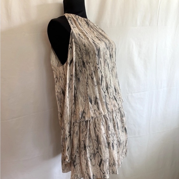 Ramy Brook Snakeskin Print Cold Shoulder Dress - Size Small - Picture 3 of 5
